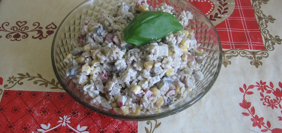 Sałatka z ryżem i pieczarkami (autor: ania321)