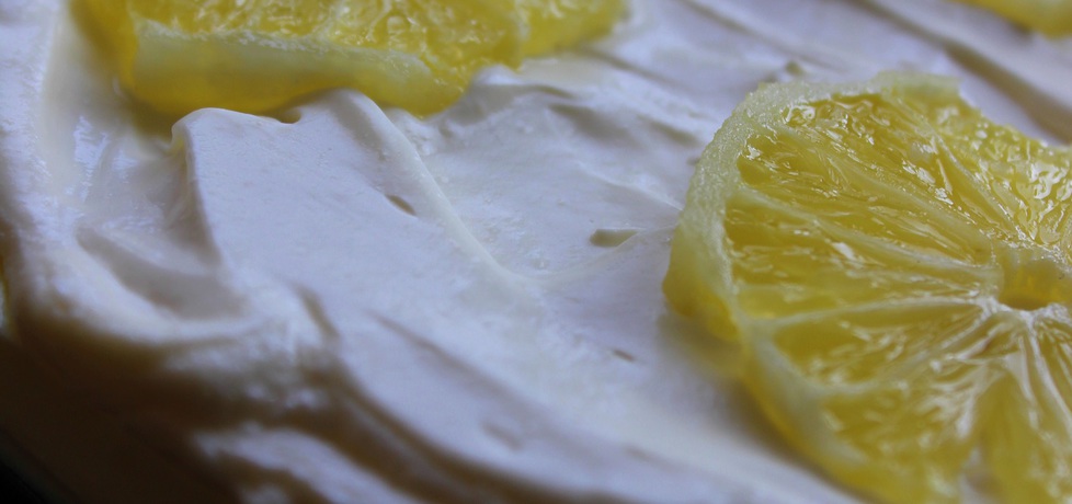 Cytrynowy sernik na zimno z bitą śmietaną (autor: pyszota ...