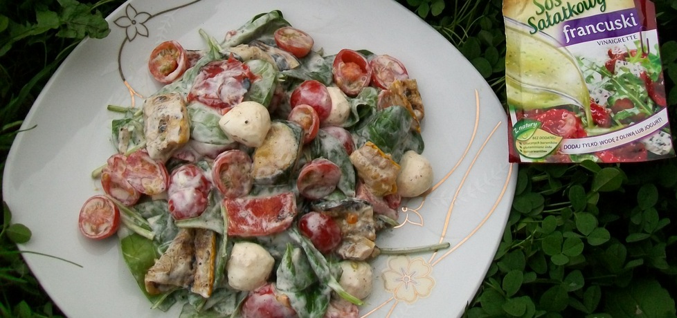 Sałatka ze szpinakiem i grillowanymi warzywami (autor: migotka28 ...