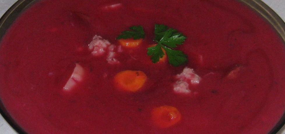 Zupa z buraczkami (autor: katarzynka455)