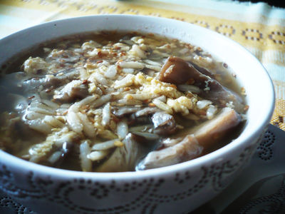 Japońska zupa z grzybkami shiitake