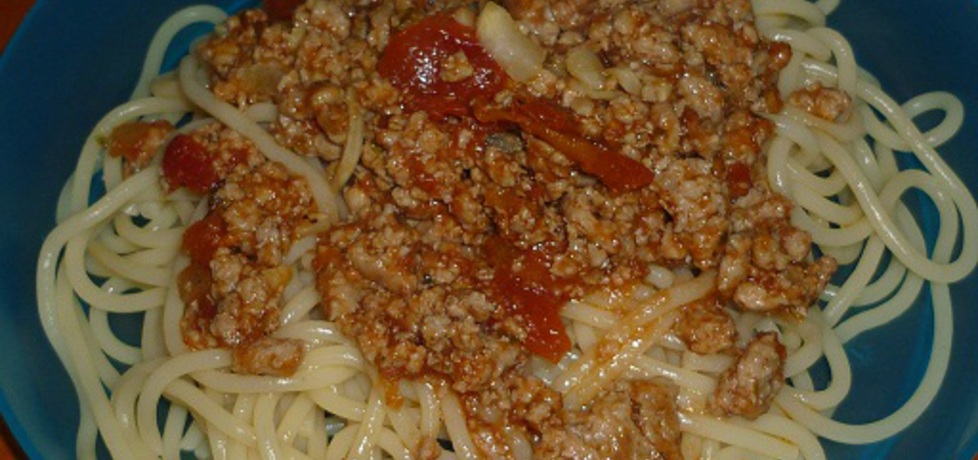 Spaghetti z mięsem i papryką (autor: seba)