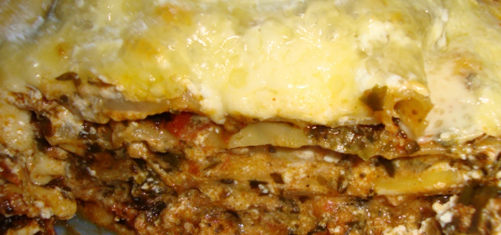 Lasagne a'la basia z mięsem mielonym i szpinakiem (autor: bami ...