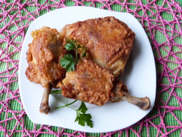 Przepis  udka z kurczaka w pikantnym cieście przepis