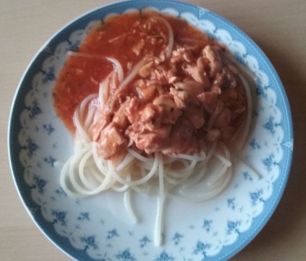Przepis  spaghetti z kurczakiem przepis
