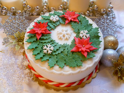 Tort świąteczny gwiazda betlejemska