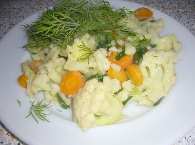 Kalafior z warzywami