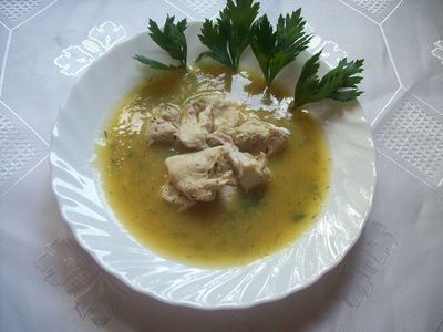 Zupa koperkowa z filetem z kurczaka