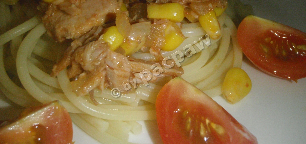 Spaghetti pomidorowe z tuńczykiem (autor: pacpaw ...