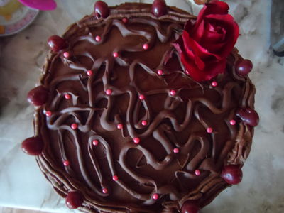 Tort orzechowo-czekoladowo