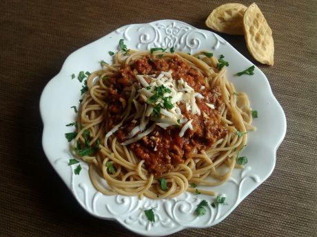 Przepis  spaghetti bolognese z oscypkiem przepis
