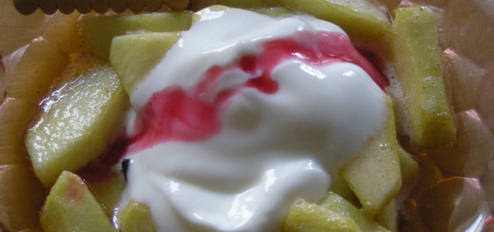 Jabłka w miodzie z jogurtem naturalnym (autor: chojlowna ...