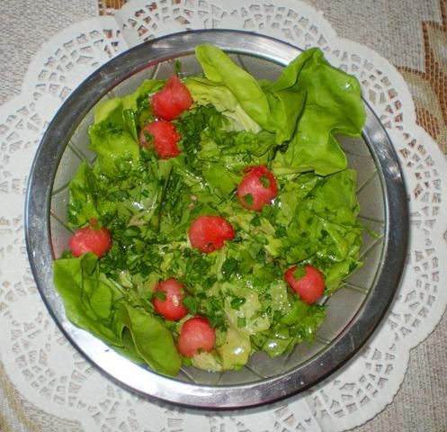 Przepis  sałata z arbuzowo