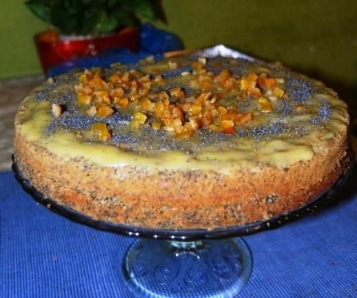 Przepis  ciasto z makiem i kremem waniliowym przepis