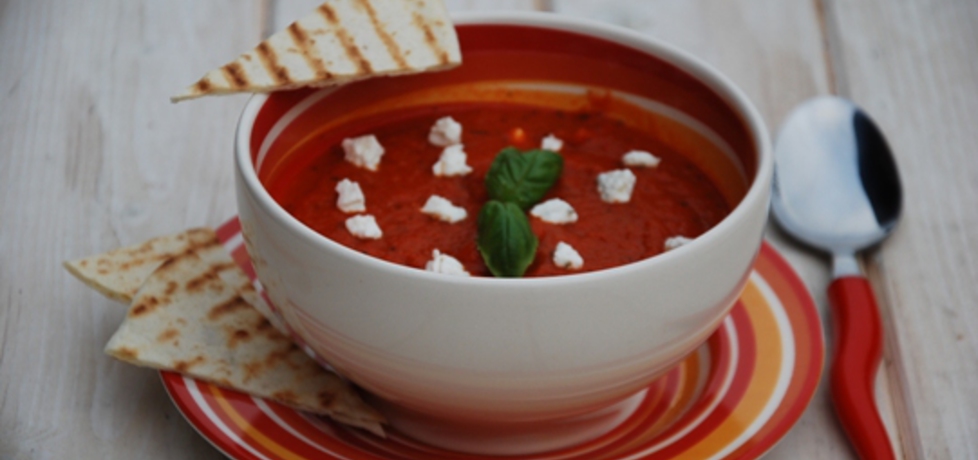 Kremowa zupa pomidorowa z kozim serem (autor: jolanta40 ...