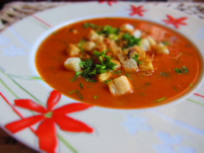 Pomidorowa zupa krem (vellutata di pomodoro ...