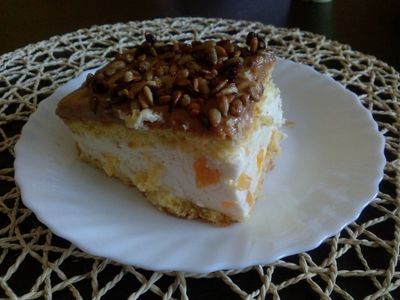 Ciasto brzoskwiniowe marzenie ze słonecznikiem
