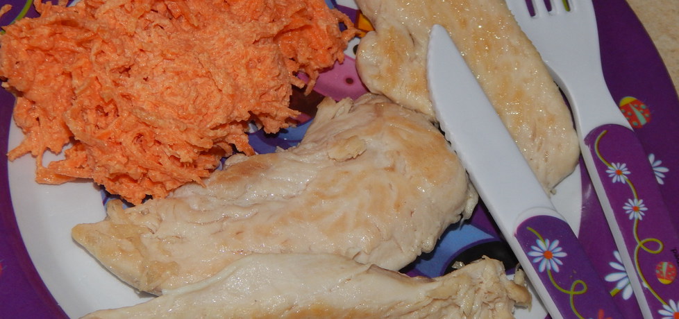 Kurczak na klarowanym maśle z surówką z marchewki (autor: habibi ...