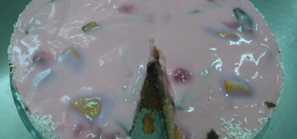 Owocowe ciasto z jogurtową pianką (autor: krzysztof15 ...