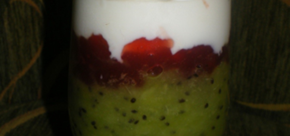 Zielono-czerwono-biały deser (autor: ilka86)