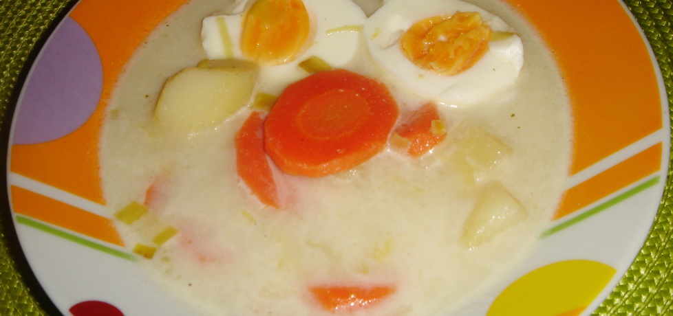 Zupa porowa z jajkiem (autor: justi2401)