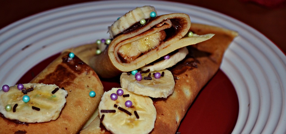 Naleśniki z czekoladą i bananem (autor: duusiak)