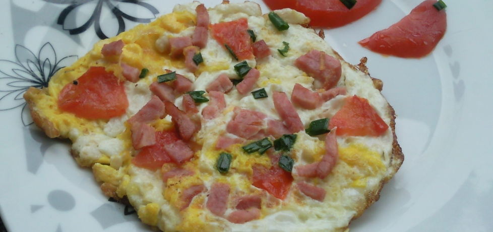 Omlet jajeczny z szynka pomidorem (autor: mileneczka5 ...