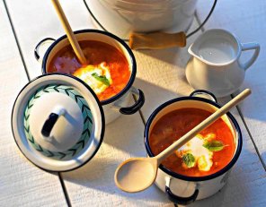 Zupa z żółtych pomidorów  prosty przepis i składniki