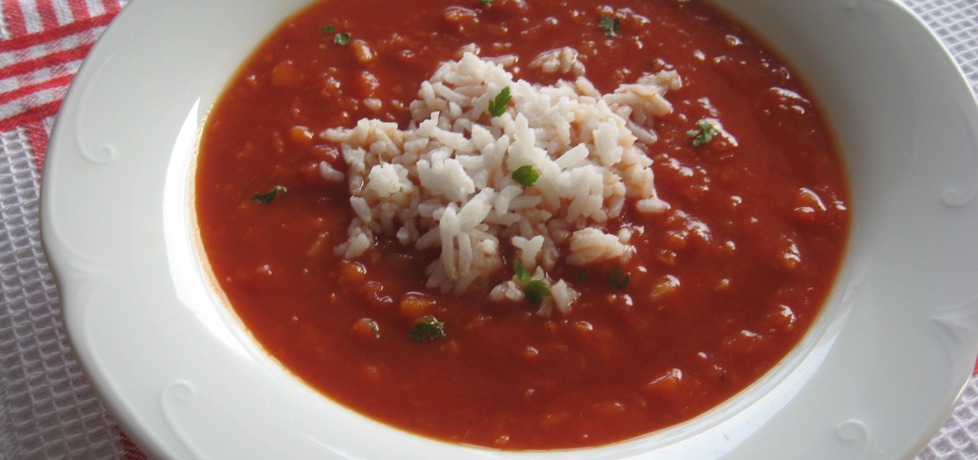 Gęsta zupa pomidorowa z ryżem (autor: anemon)