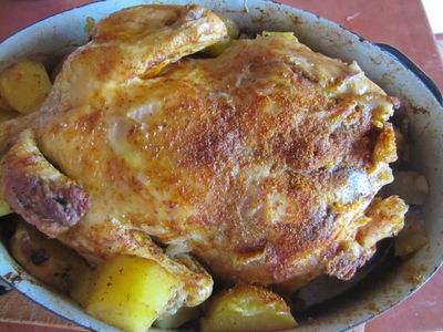 Kurczak pieczony z cebulą