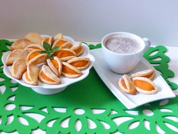 Przepis  pomarańczowe ciasteczka z morelami przepis
