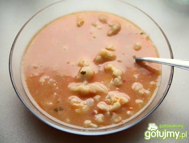 Przepis  zupa kalafiorowo-pomidorowa przepis