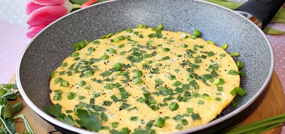 Kremowy omlet z ricottą i zielonym groszkiem (autor: diana ...