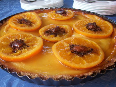 Tarta pomarańczowa z daktylami