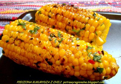 Pieczone kolby kukurydzy z chili