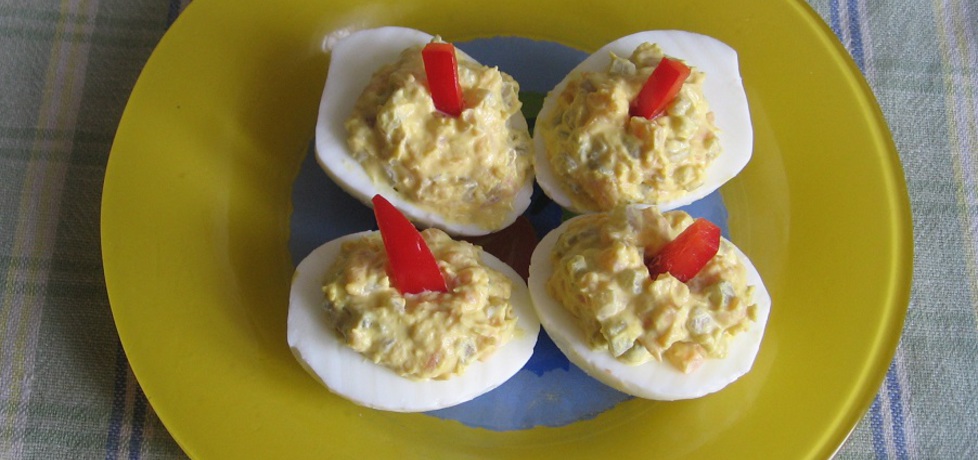 Jajka faszerowane łososiem i ogórkiem (autor: ania321 ...