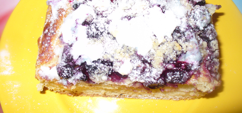 Ciasto z borówkami amerykańskimi. (autor: jagoda5913 ...