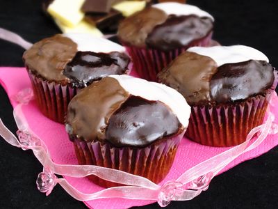 Muffiny z trzema czekoladami