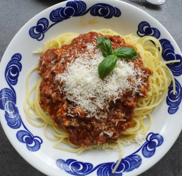 Przepis  spaghetti bolognese z mielona łopatką przepis