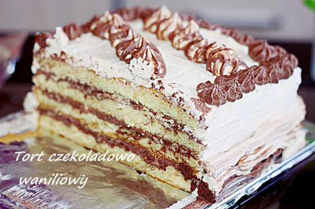 Przepis  tort czekoladowo waniliowy przepis