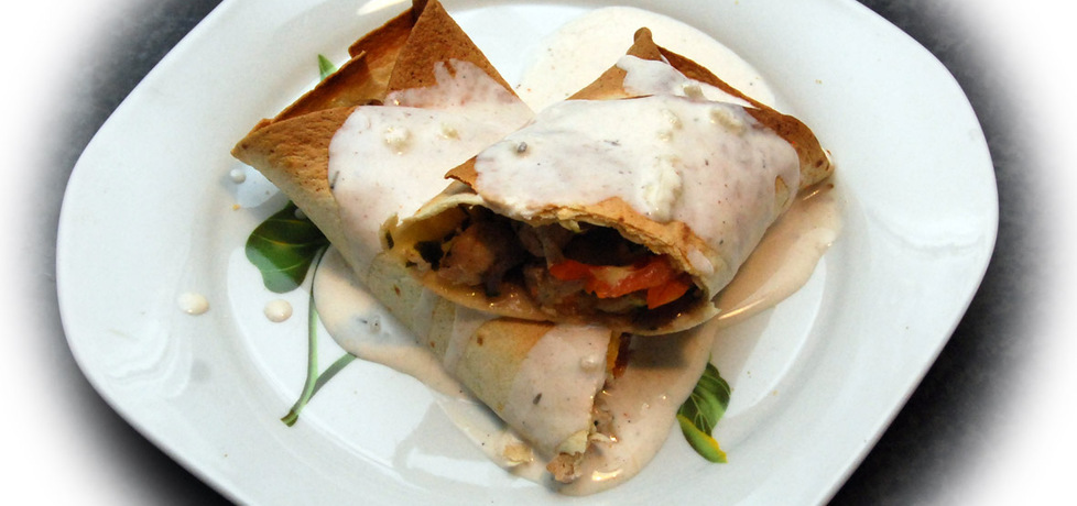 Tortilla zapiekana z gyrosem (autor: fotoviderek)