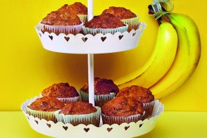 Mufinki bananowo-miodowe  prosty przepis i składniki