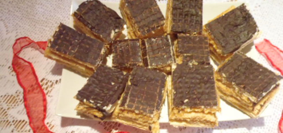 Wafelki z masą krówkową w czekoladzie (autor: magula ...