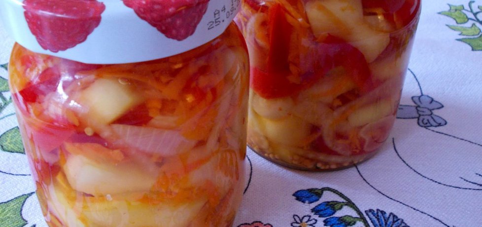 Sałatka z cukinii, papryki, marchewki i cebuli (autor: bernadeta1 ...