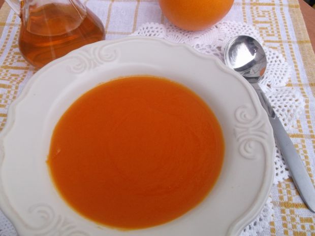 Przepis  zupa marchewkowo-pomarańczowa przepis