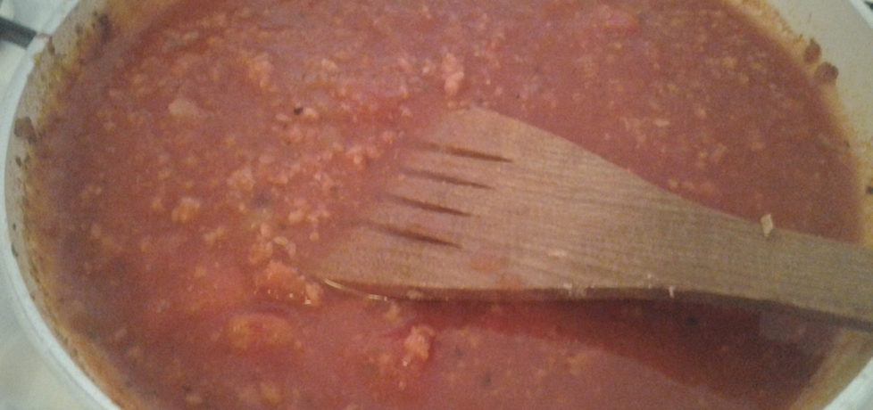 Sos pomidorowy z mięsem mielonym do lasagne. (autor: suzana ...