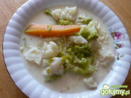 Przepis  zupa kalafiorowo brokułowa przepis