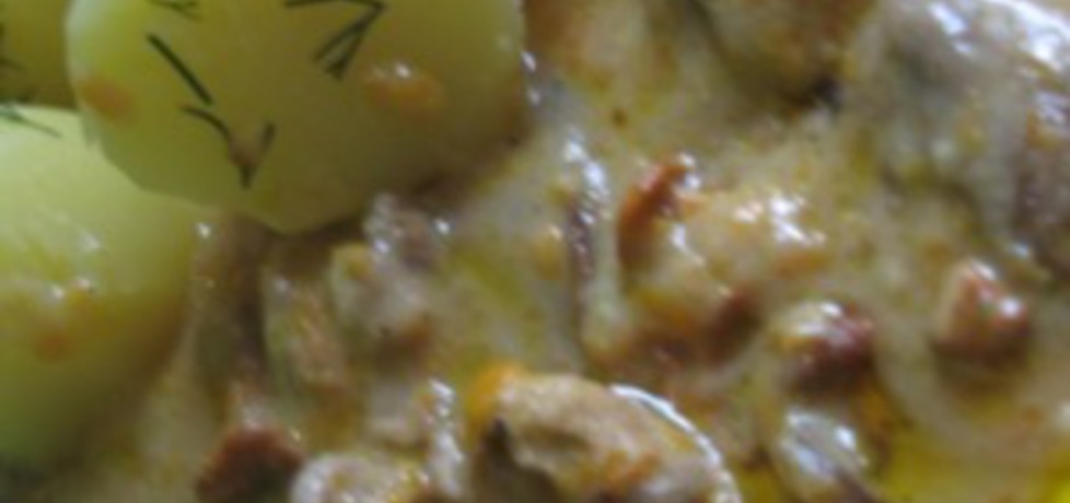 Kurczak z grzybami w sosie śmietankowo
