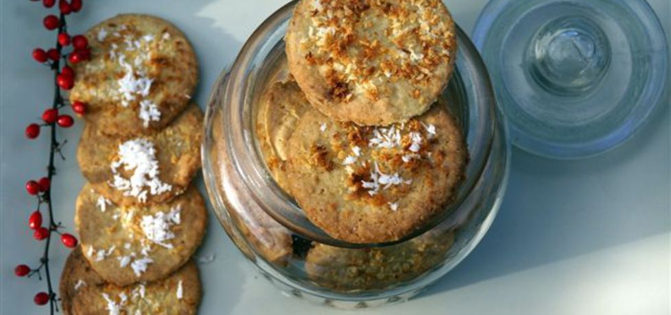 Kruche ciasteczka z wiórkami kokosowymi (autor: kulinarne