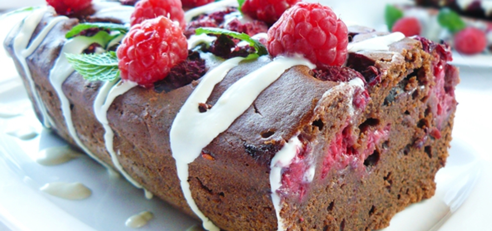 Ciasto czekoladowe z malinami (autor: ostra-na